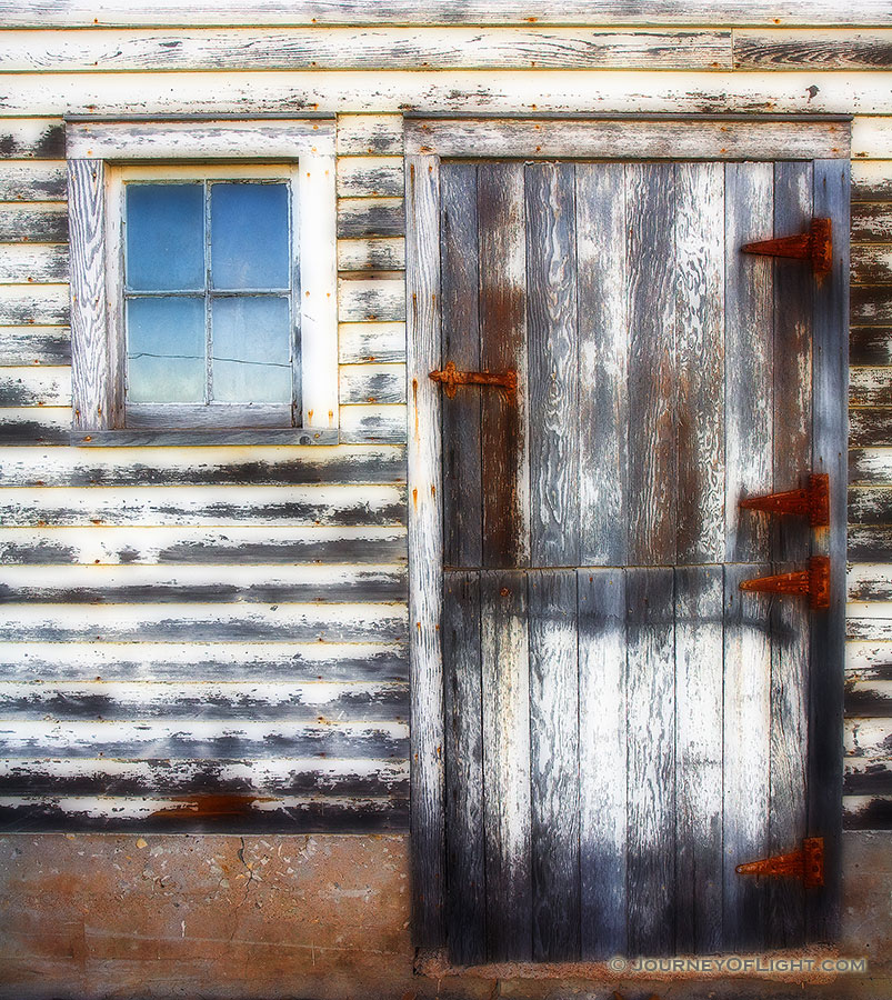 A doorway to an old barn in eastern Nebraska. - Nebraska Photography