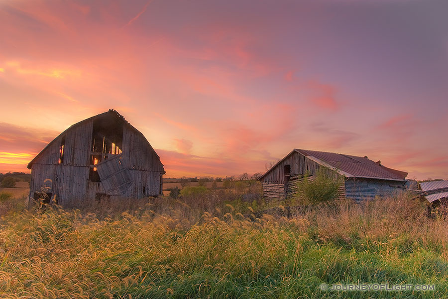 An old barn sits forgotten on a farm in Central Iowa. - Iowa Photography